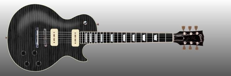 Les Paul P90 Trans Black Modeling.JPG