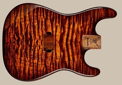 Warmoth Strat Tiger Eye Dye Body.JPG