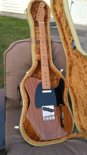Tele build WIP with bridge pickups pickguard etc.JPG